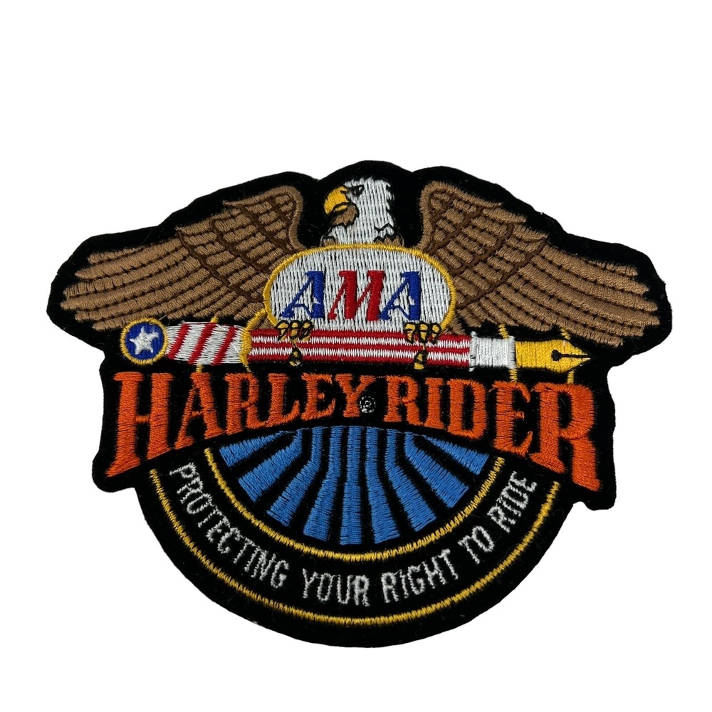 Harley‎ Davidson Patch with Eagle AMA Protecting Your Right to Ride